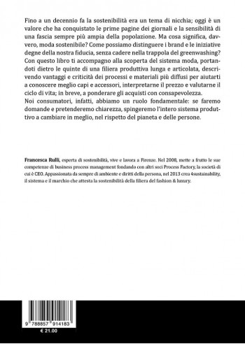 Fashionisti consapevoli - Vademecum della moda sostenibile - IV di Copertina