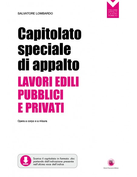 Capitolato speciale di appalto lavori edili pubblici e privati