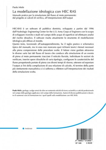La modellazione idrologica con Hec Ras - IV di Copertina