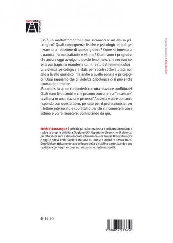 La violenza psicologica nella coppia - Cosa c’è prima di un femminicidio - IV di Copertina