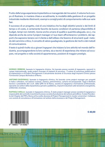 Il project management degli impianti industriali - IV di Copertina
