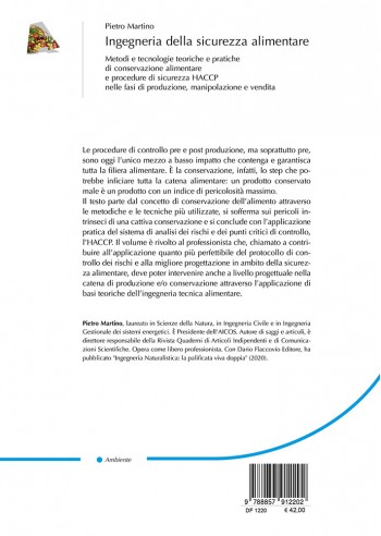 Ingegneria della sicurezza alimentare - IV di Copertina