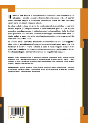 Prove geotecniche di laboratorio - IV di Copertina