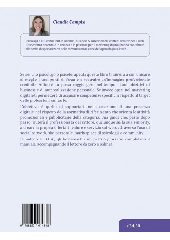 Uno psicologo sul web. Promuoviti con una presenza online  etica e professionale - IV di Copertina