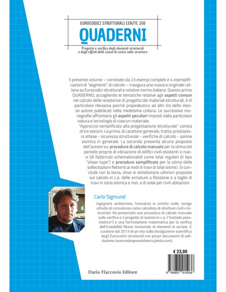 Approccio semplificato alla progettazione strutturale - IV di Copertina