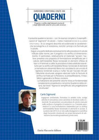 Acciaio e alluminio strutturale - IV di Copertina