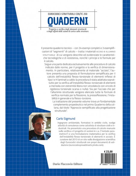 Acciaio e alluminio strutturale - IV di Copertina