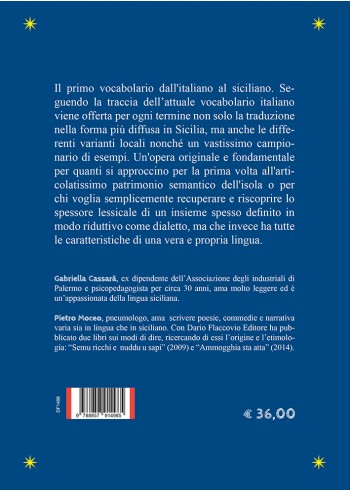 Vocabolario italiano-siciliano - IV di Copertina Vocabolario italiano-siciliano - IV di Copertina