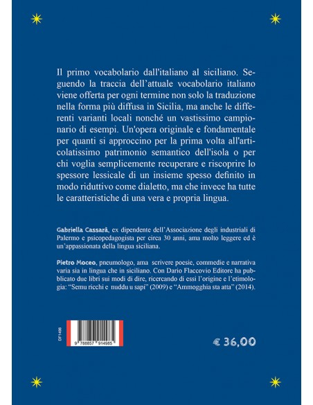 Vocabolario italiano-siciliano - IV di Copertina Vocabolario italiano-siciliano - IV di Copertina