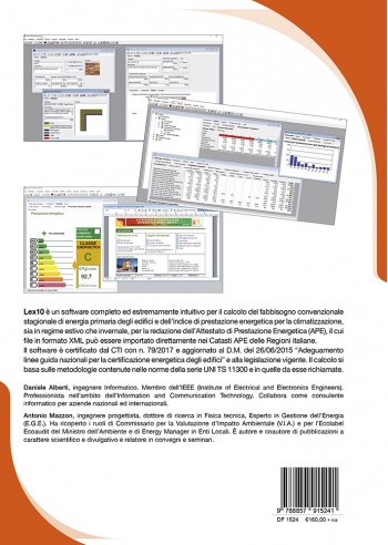 Lex10 e certificazione energetica - Software professionale - IV di Copertina