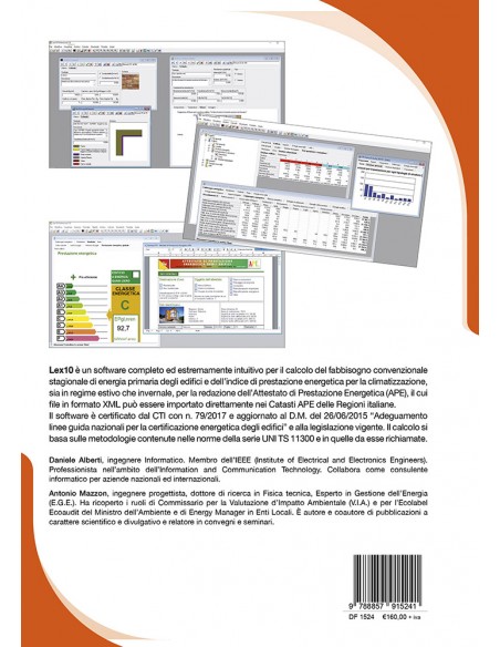 Lex10 e certificazione energetica - Software professionale - IV di Copertina