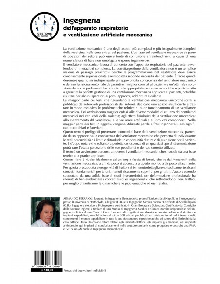 Ingegneria dell’apparato respiratorio e ventilazione artificiale meccanica - IV di Copertina