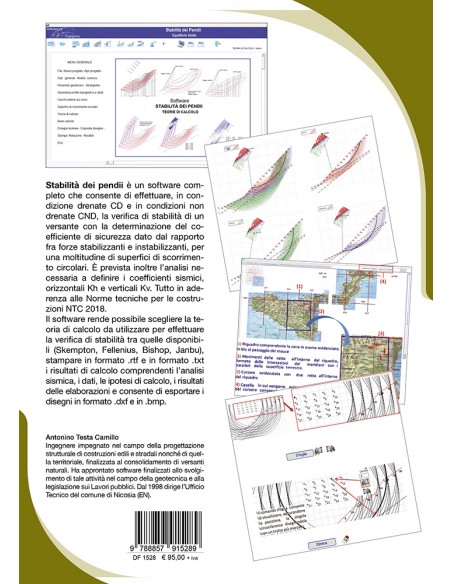 Stabilità dei pendii - Software professionale - IV di Copertina
