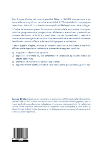 Guida ai contratti dei lavori pubblici - Manuale pratico per l'applicazione del nuovo codice degli appalti - IV di copertina Guida ai contratti dei lavori pubblici - Manuale pratico per l'applicazione del nuovo codice degli appalti - IV di copertina