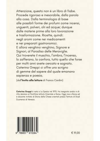 Profumi ed essenze alla corte dei califfi - IV di Copertina