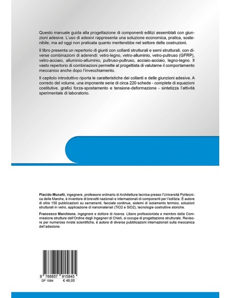 Caratterizzazione meccanica di giunti adesivi - IV copertina