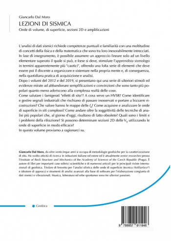 Lezioni di sismica  - IV Copertina