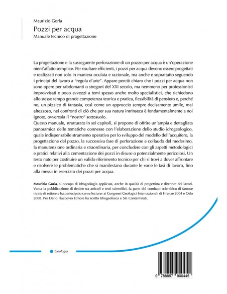 Pozzi per acqua - IV copertina