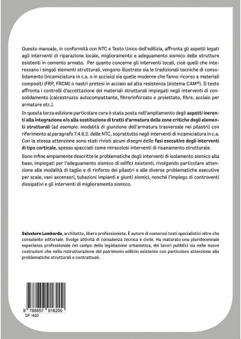 Manuale degli interventi - IV copertina Manuale degli interventi - IV copertina