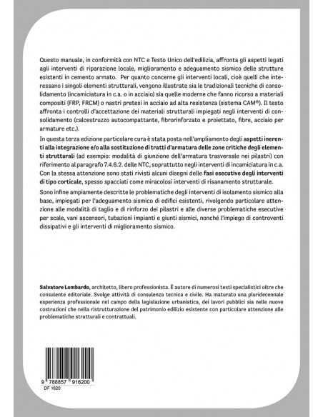 Manuale degli interventi - IV copertina Manuale degli interventi - IV copertina