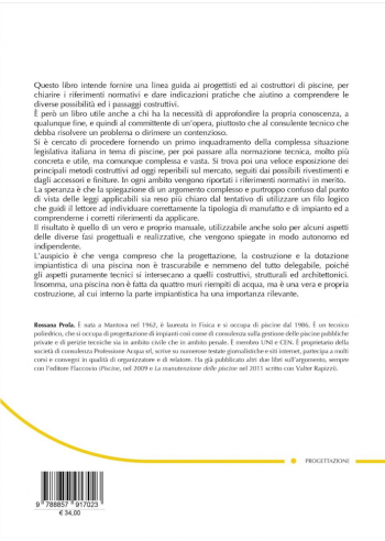 Progettare le piscine nel settore pubblico e privato - IV copertina