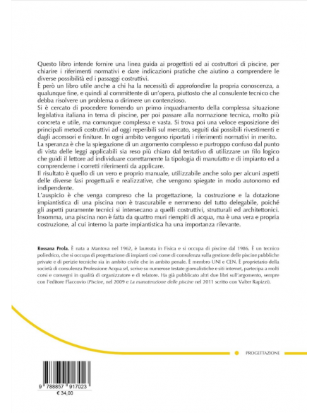 Progettare le piscine nel settore pubblico e privato - IV copertina