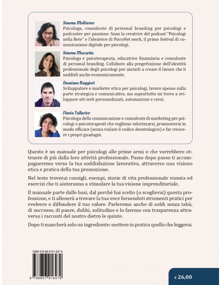 Manuale di promozione etica per psicologi - IV copertina