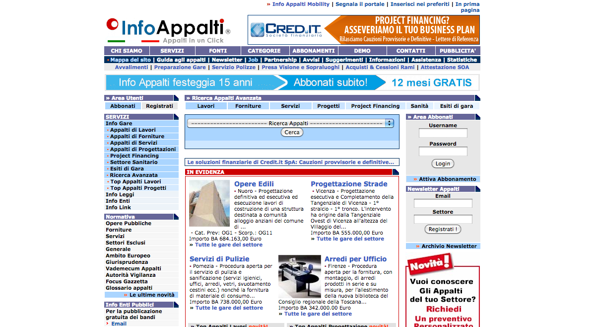 appalti edilizia online