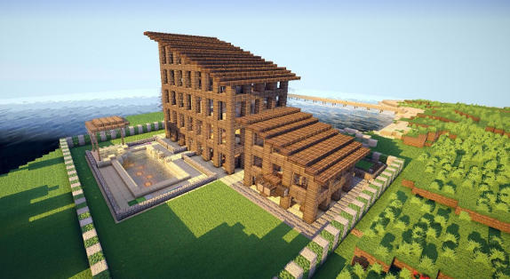 minecraft-wooden-house
