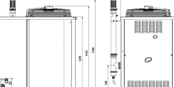 Pompa di calore: DWG di dimensionali e di impianti idraulici primari (GRATIS)